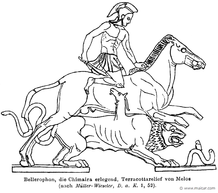 RI.1-0770.jpg - RI.1-0770: Bellerophon fighting the Chimera.Wilhelm Heinrich Roscher (Göttingen, 1845- Dresden, 1923), Ausfürliches Lexikon der griechisches und römisches Mythologie, 1884.